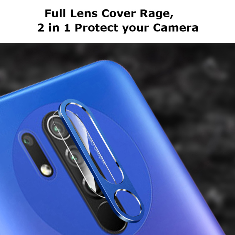Bakeey-for-Xiaomi-Redmi-9-Anti-Scratch-Aluminum-Alloy-Metal-Circle-Ring--HD-Soft-Tempered-Glass-Rear-1732511-2